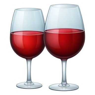 glass of wine in sticker style sticker