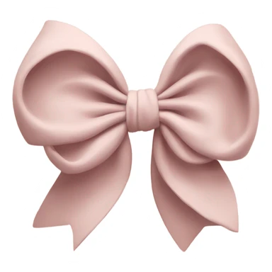 bow beige dusty pink  sticker