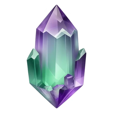 Fluorite crystal shard sticker