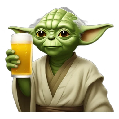 YODA-DRINK-BEER sticker