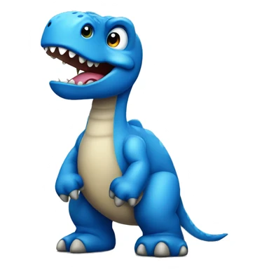 Blue dinosaur sticker
