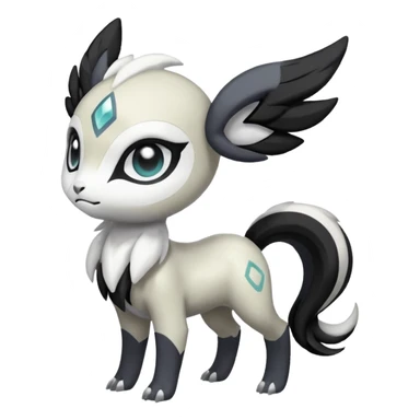 Meloetta-Absol-Pokémon-Fakémon-creature sticker