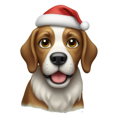 Christmas dog sticker