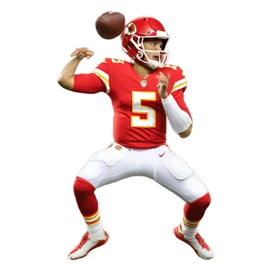 Pat Mahomes flopping sticker