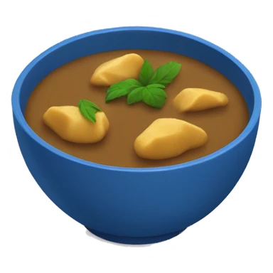 blue curry in a bowl sticker