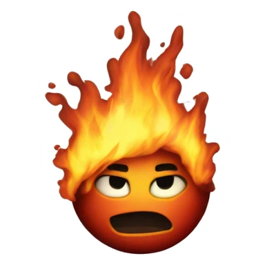 Fireball shot sticker