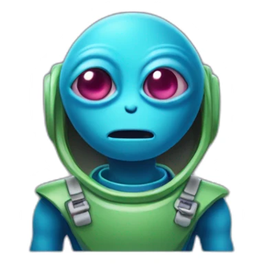 Extraterrestre qui boit une bieree sticker