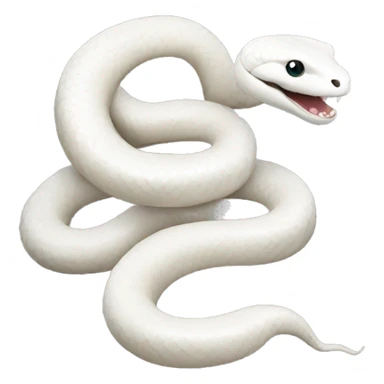 white snake sticker