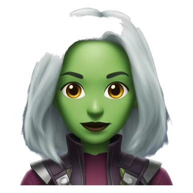 Gamora face sticker