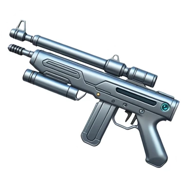 high tech space rifle sticker