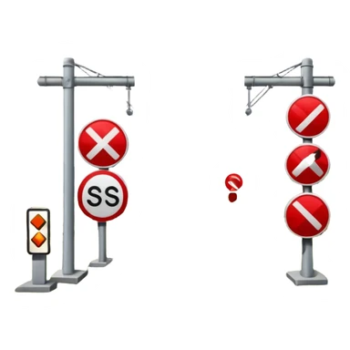 Railroad crossing  sticker