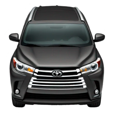 dark grey Toyota highlander suv sticker