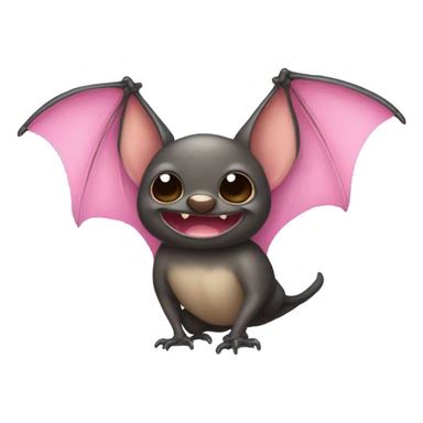 Honduran bat with a pink bow sticker