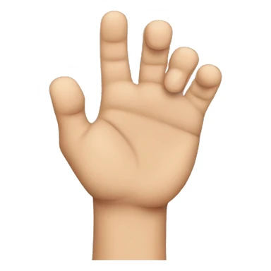 Closed Hand with the thumb and the index finger out sticker