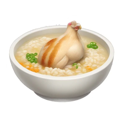 chicken congee sticker