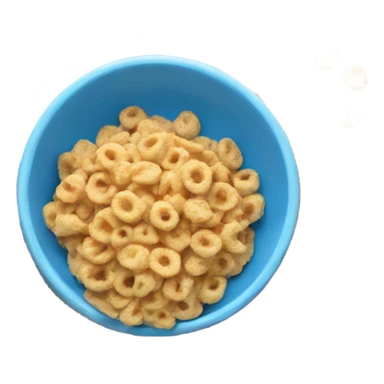 bowl with cereal colour sweet blue sticker