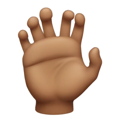 Kiss flipping hand  sticker