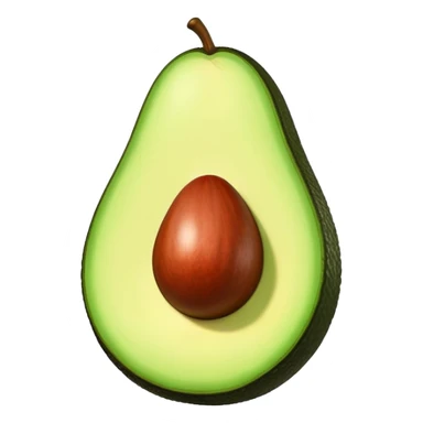 Aguacate con labios grandes sticker