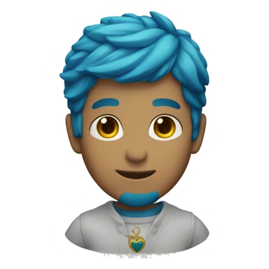 Corazon azul verdoso  sticker