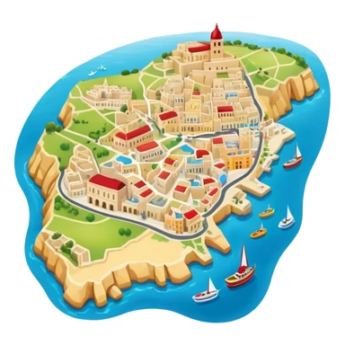 Malta map sticker