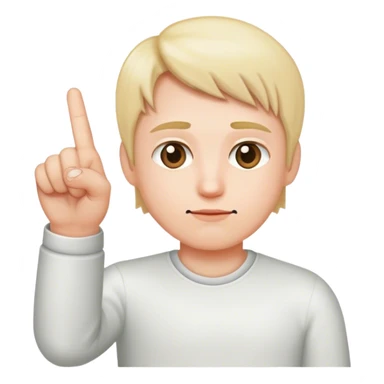 Me doing the middle finger sticker