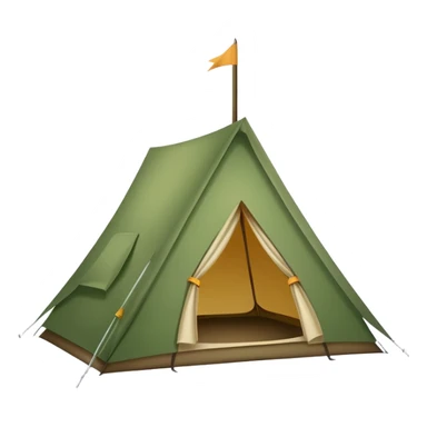 Camping tent sticker