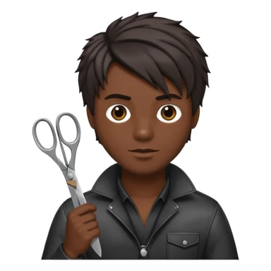 male hairdresser sticker