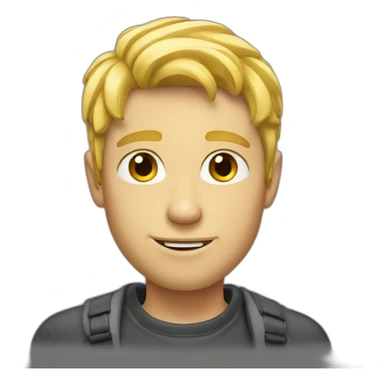 blond guy sticker