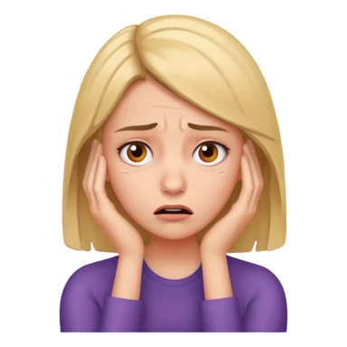 stressed women sticker