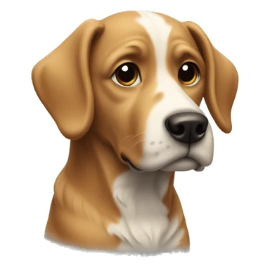 A dog outside  sticker
