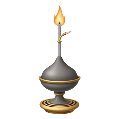 Burning incense on a holder  sticker