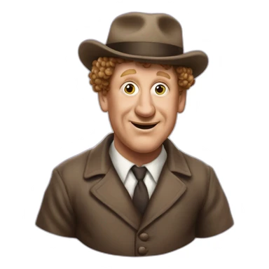 Curly joe of the three stooges sticker