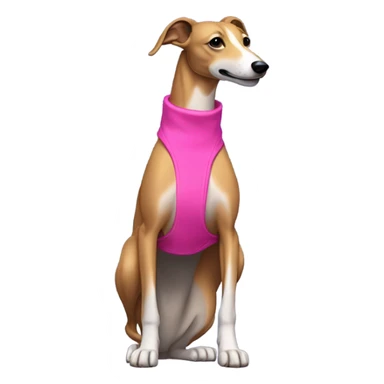 Greyhound hot pink sticker