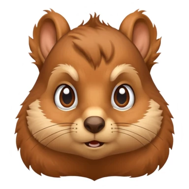 Emotional squirrel sticker