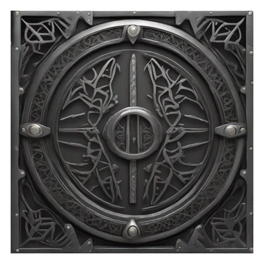 stargate in black metal sticker