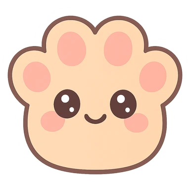 paw emoji, adorable and expressive sticker