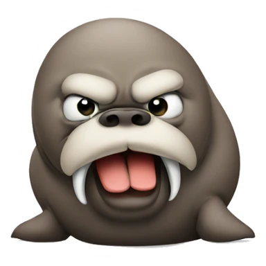 Angry walrus  sticker