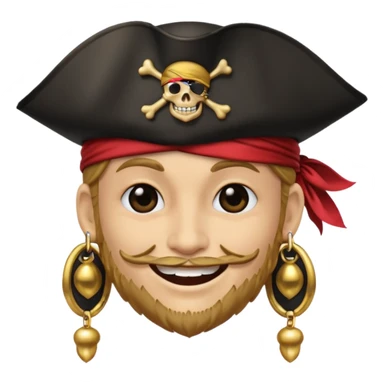 Seton hall emoji with the pirate  sticker