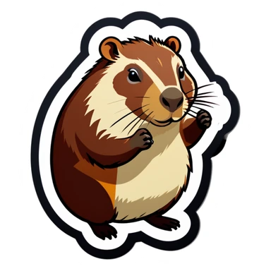 Capybara sticker