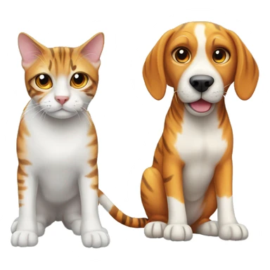 beagle and tiger cat sticker