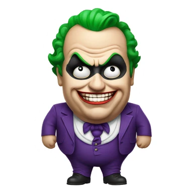 Fat joker from batman sticker