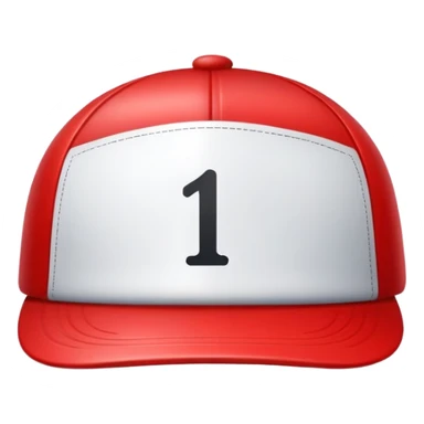 empty red cap with number “1” on it sticker