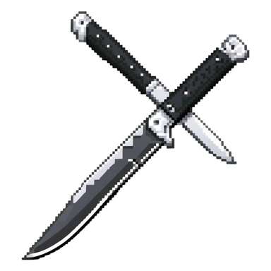 Cold Steel Espada knife with black handle sticker