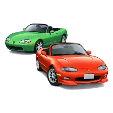 Miata and jzx 100 together sticker