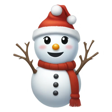 Snowman in christmas spirit sticker