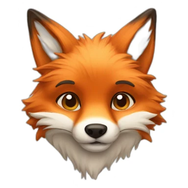 Furry looking fox sticker