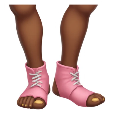 blushing and kicking my feet  sticker