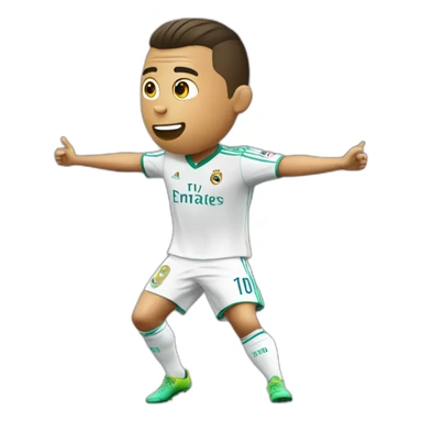 Ronaldo qui fait un dab sticker