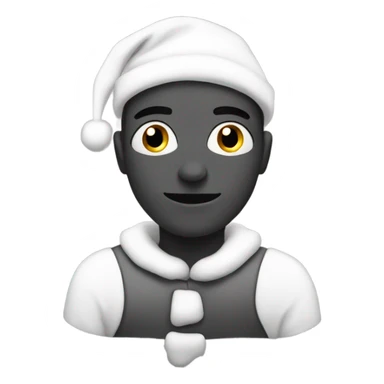 Black and white Christmas  sticker