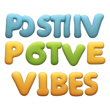The words positive vibes sticker